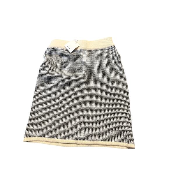 Sioni Women’s Skirt Sz small Black ivory Soft Knit Sweater Pull-On Pencil - Picture 2 of 9
